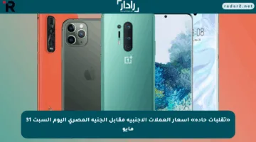 «تقلبات حادة» أسعار العملات الأجنبية مقابل الجنيه المصري اليوم السبت 31 مايو